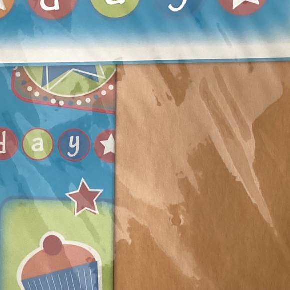 Birthday GiftWrap + Card Tissue Ribbon +Tag COMPLETE MATCHING SET Girl Boy Adult - Picture 4 of 8